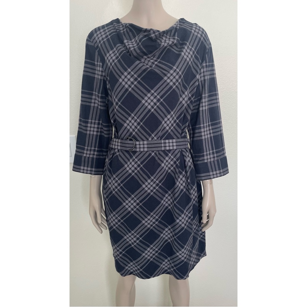 Banana Republic Blue Plaid Dress NWT!